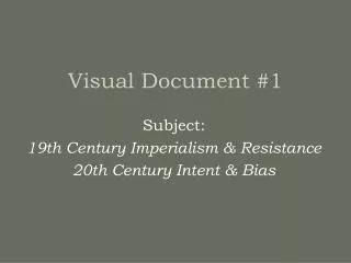 Visual Document #1