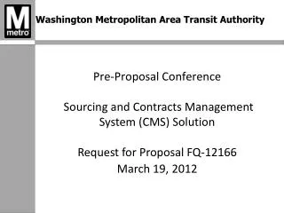 Washington Metropolitan Area Transit Authority