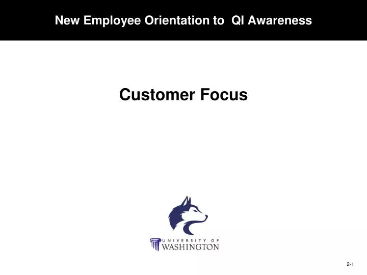 new employee orientation to qi awareness