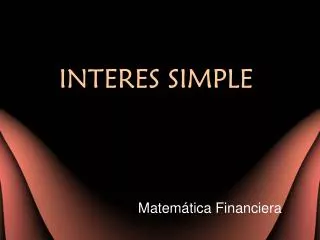 interes simple