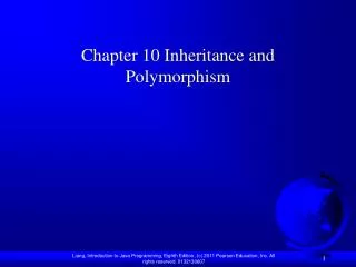 Chapter 10 Inheritance and Polymorphism