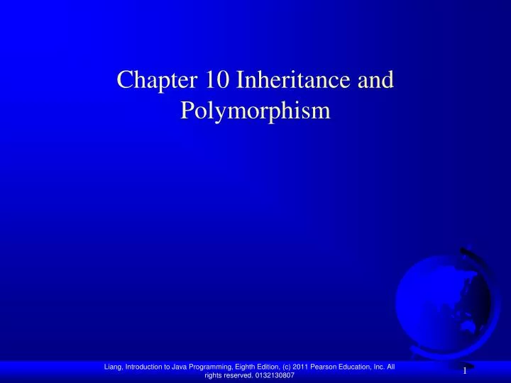 chapter 10 inheritance and polymorphism