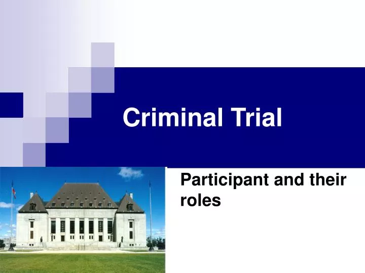 criminal trial