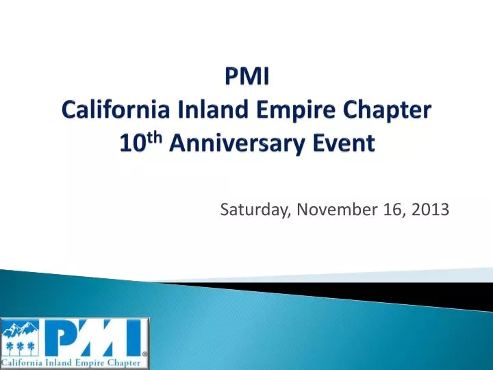 pmi california inland empire chapter 10 th anniversary event