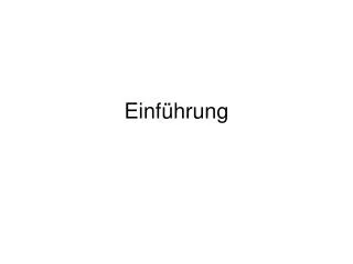 einf hrung