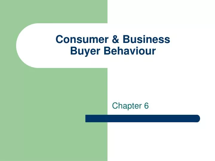 consumer business buyer behaviour
