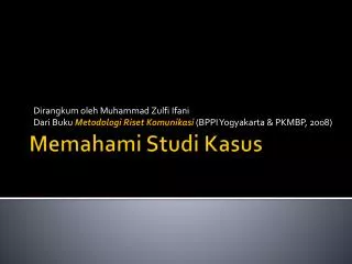 PPT - STUDI KASUS PowerPoint Presentation, Free Download - ID:3538450