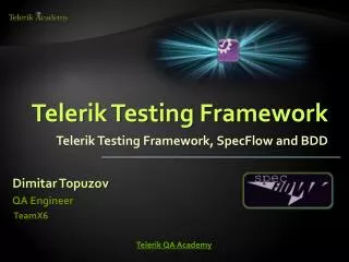 Telerik Testing Framework