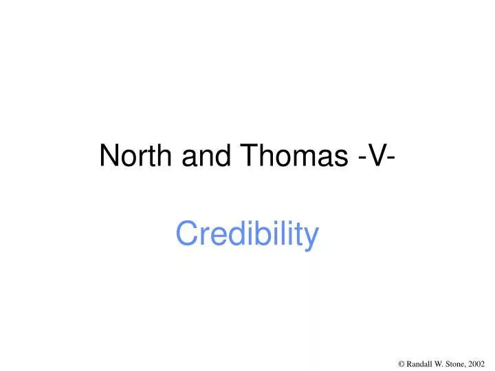 north and thomas v