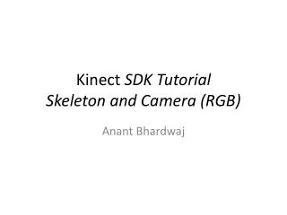 Kinect SDK Tutorial Skeleton and Camera (RGB)