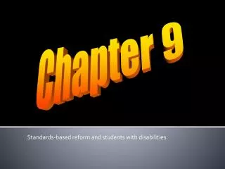 standards based reform and students with disabilities