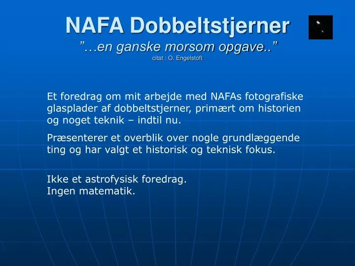 nafa dobbeltstjerner en ganske morsom opgave citat o engelstoft