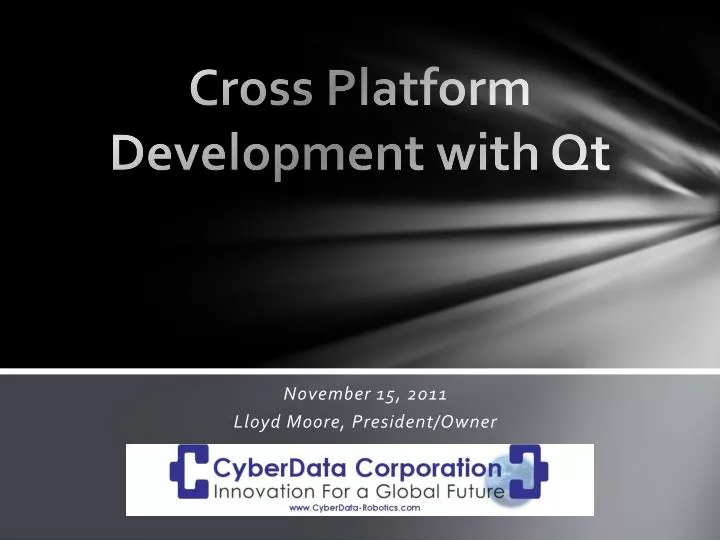 cross platform development with qt