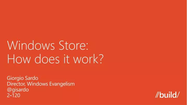 windows store how does it work