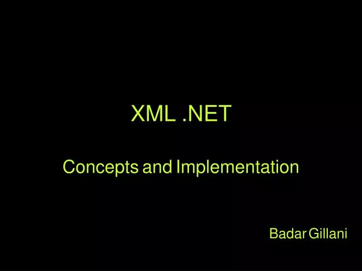 xml net