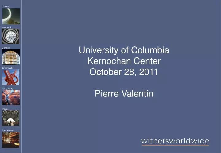 university of columbia kernochan center october 28 2011 pierre valentin