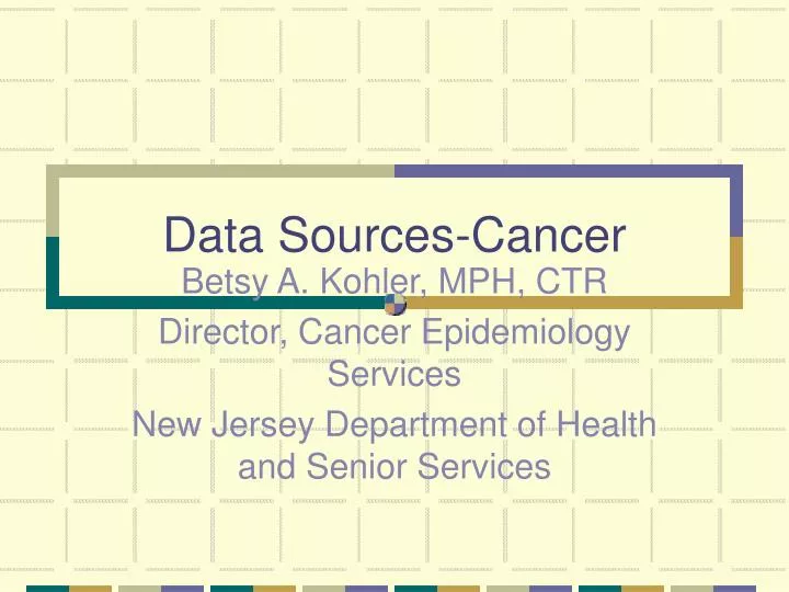 data sources cancer