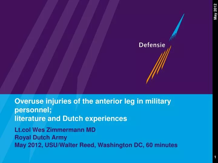 overuse injuries of the anterior leg in military personnel literature and dutch experiences