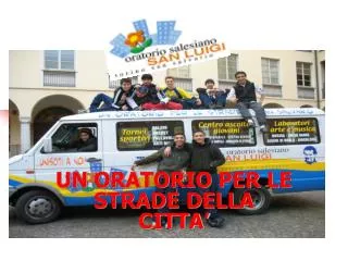 un oratorio per le strade della citta