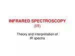 INFRARED SPECTROSCOPY (IR) - slide 1