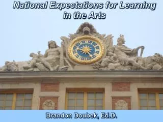 National Expectations for Learning in the Arts