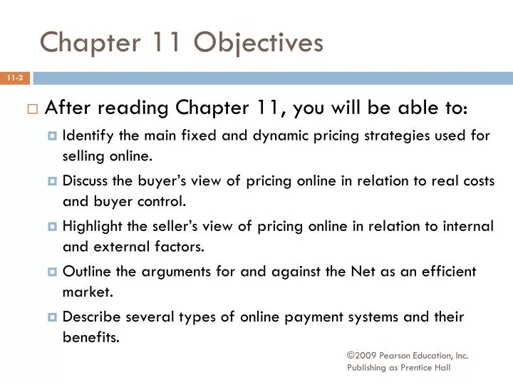 chapter 11 objectives