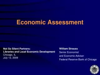 Economic Assessment