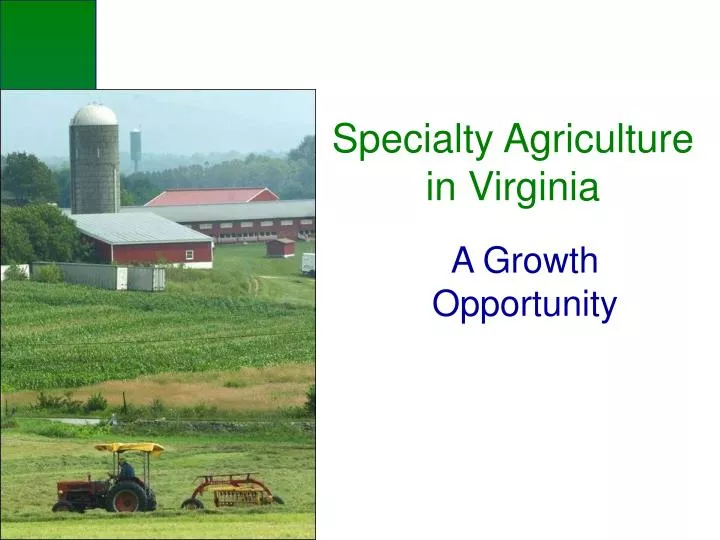 specialty agriculture in virginia