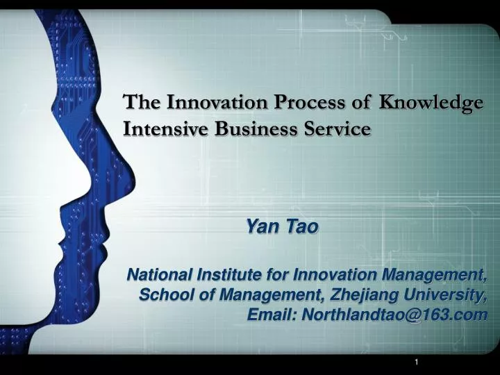 the innovation process of knowledge intensive business service