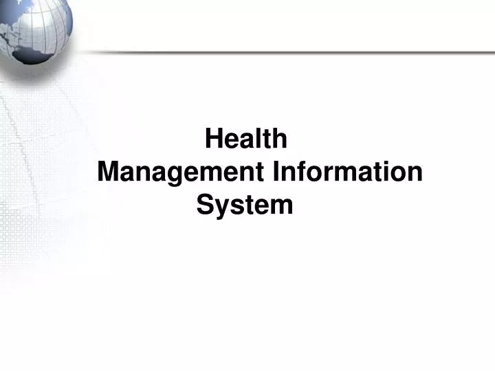 health management information system