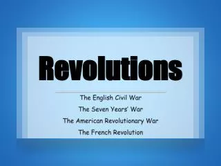 revolutions