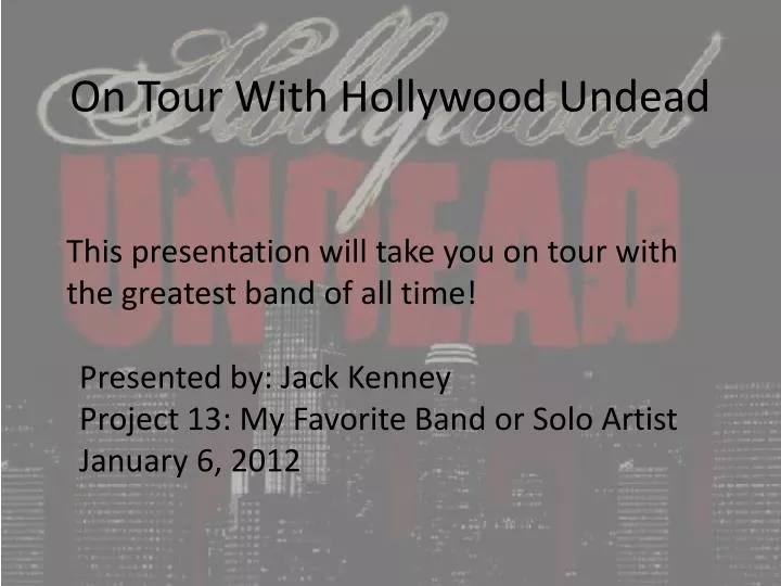 on tour with hollywood undead