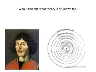 Who is this and what theory is he known for?