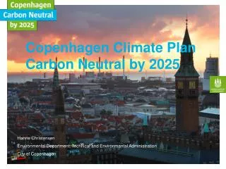 Copenhagen Climate Plan Carbon Neutral by 2025