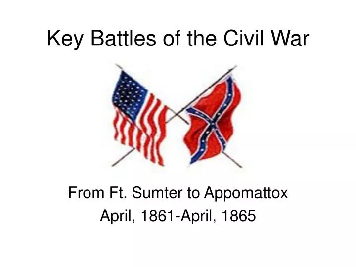 key battles of the civil war