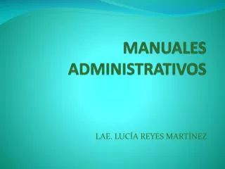 manuales administrativos
