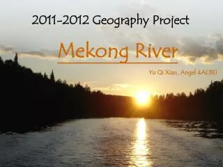 2011-2012 Geography Project