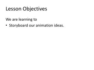 Lesson Objectives