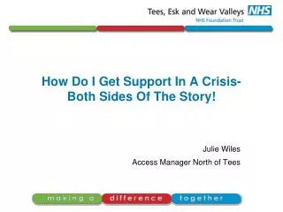 How Do I Get Support In A Crisis- Both Sides Of The Story!