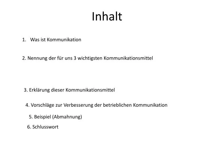 inhalt