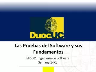las pruebas del software y sus fundamentos