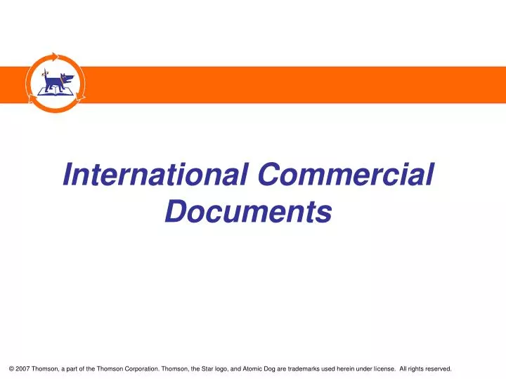 international commercial documents