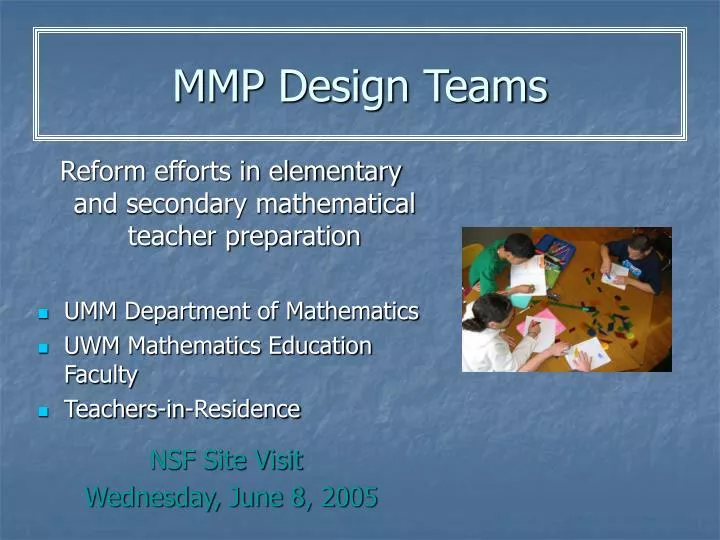 mmp design teams