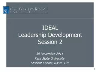 IDEAL Leadership Development Session 2