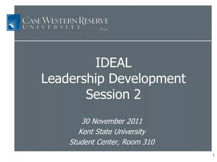 ideal leadership development session 2