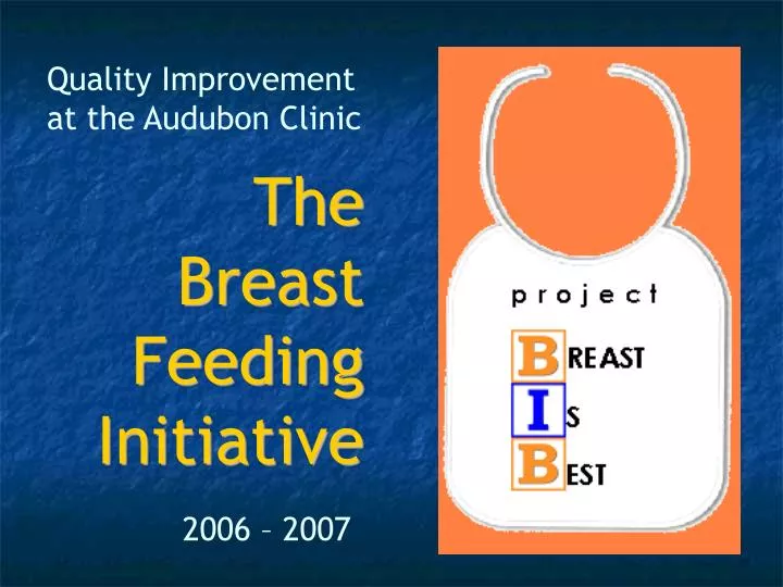 the breast feeding initiative