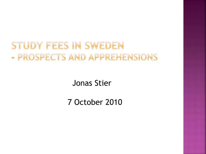 study fees in sweden prospects and apprehensions