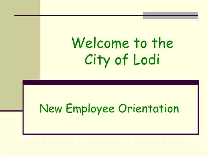 welcome to the city of lodi