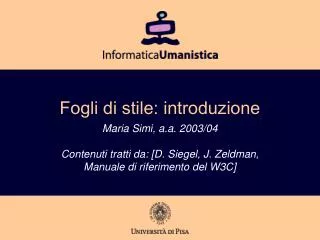 fogli di stile introduzione