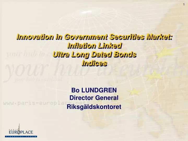 innovation in government securities market inflation linked ultra long dated bonds indices